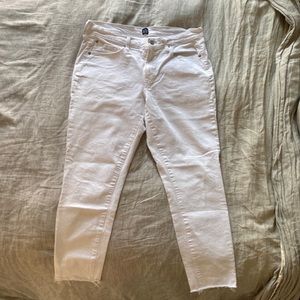 White Gap Cropped Jeans Sz 12